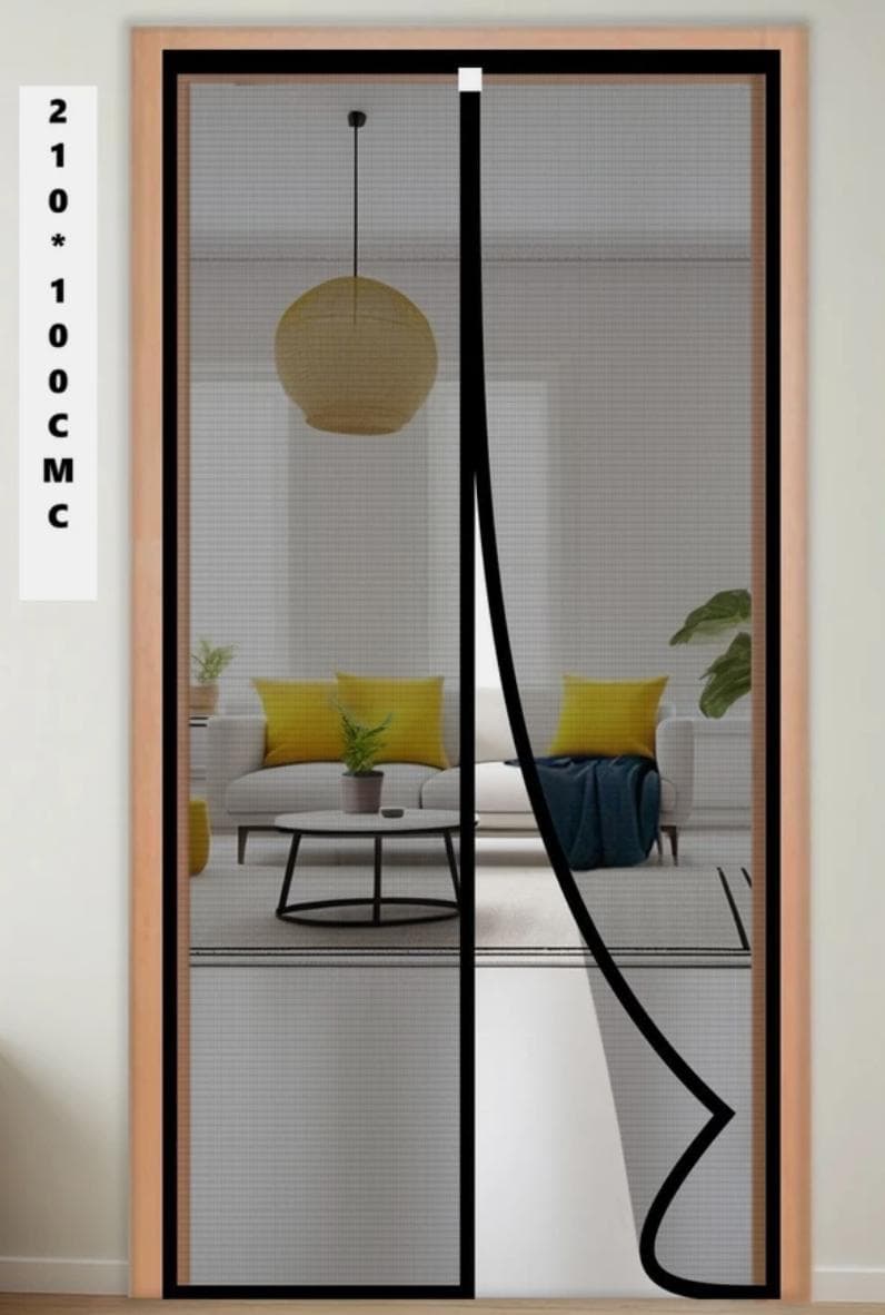 Magnetic Auto-Close Door Mosquito Net (210×100 cm)
