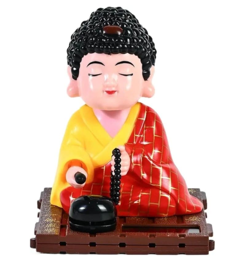 Solar-Powered Nodding Buddha Bobblehead